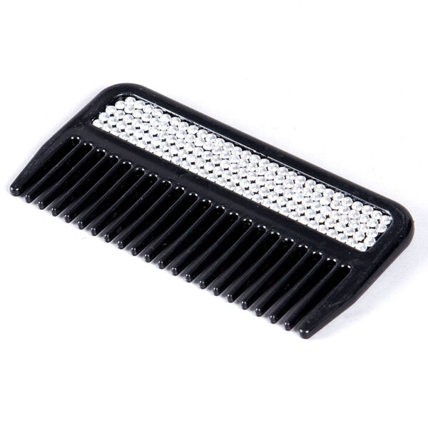 Mankam med glitter silver